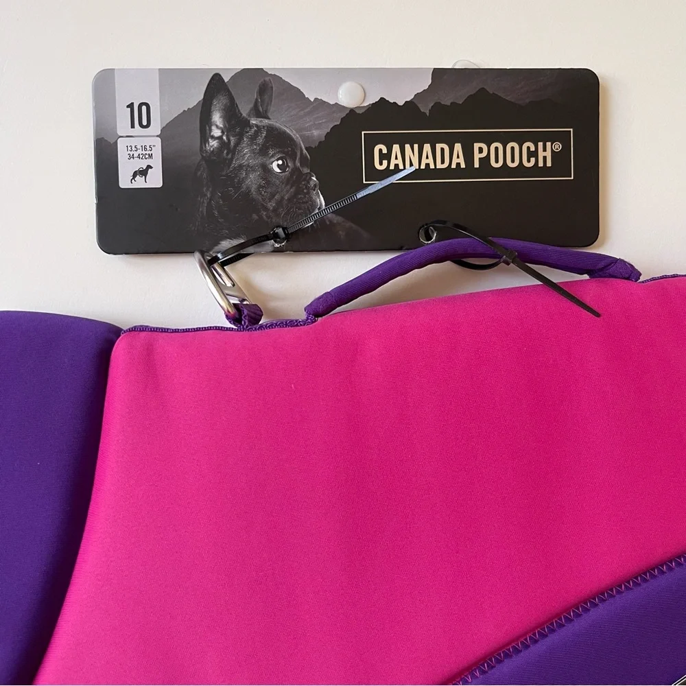 Canada Pooch High Tide Life Dog Jacket - Pink/Purple - Size 20